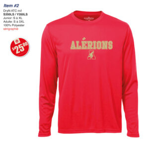 Item 02 Collège François-de-Laval Dryfit ATC S350LS Y350LS 2026