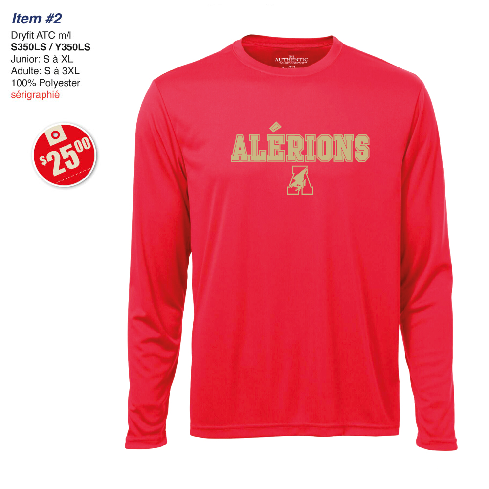 Item 02 Collège François-de-Laval Dryfit ATC S350LS Y350LS 2026