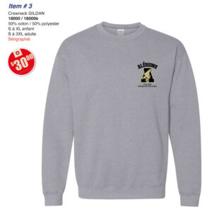 Item 03 Collège François-de-Laval Crewneck Gildan 18000 18000B 2026